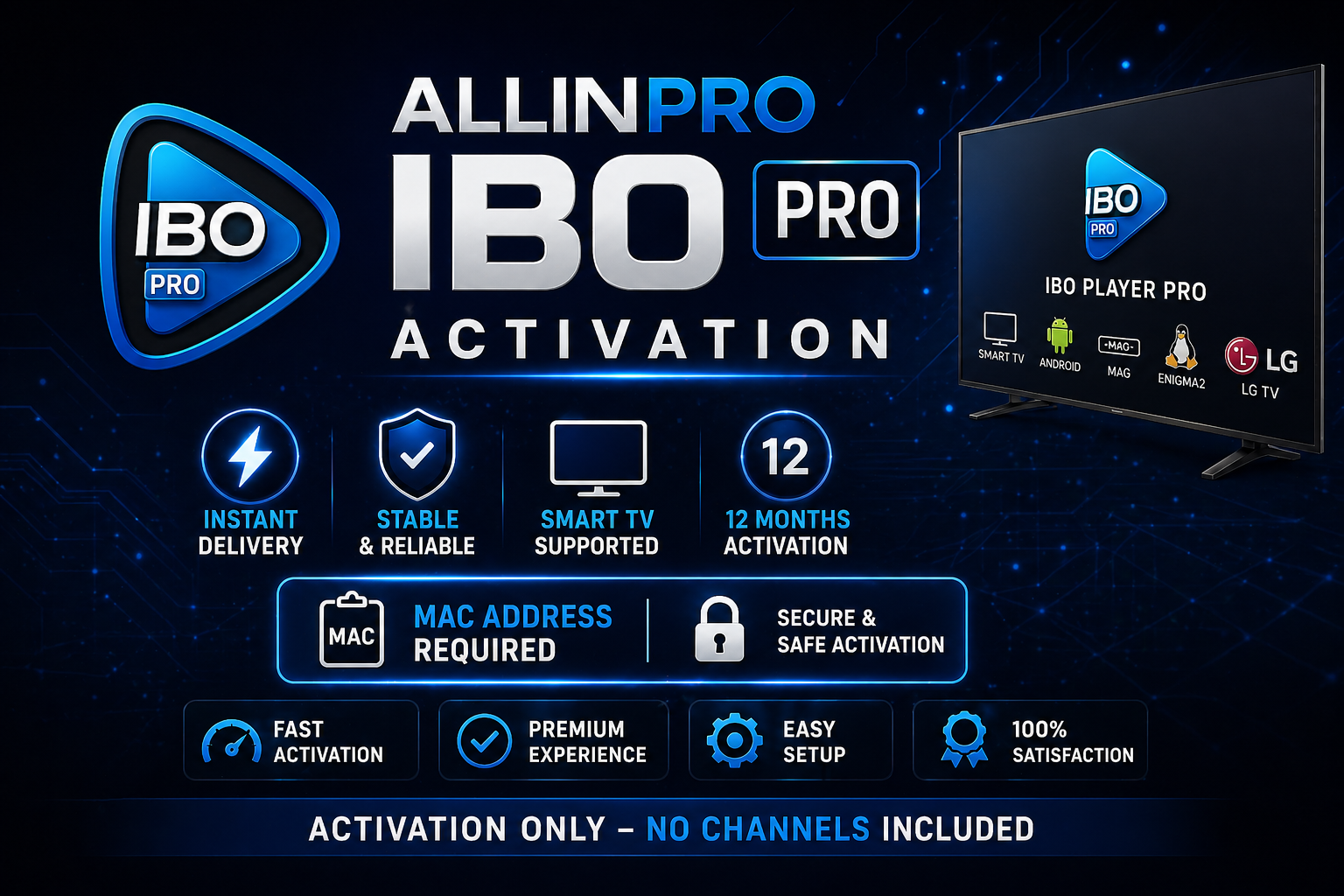IBO Player Pro Activation — IPTV | AllinPro